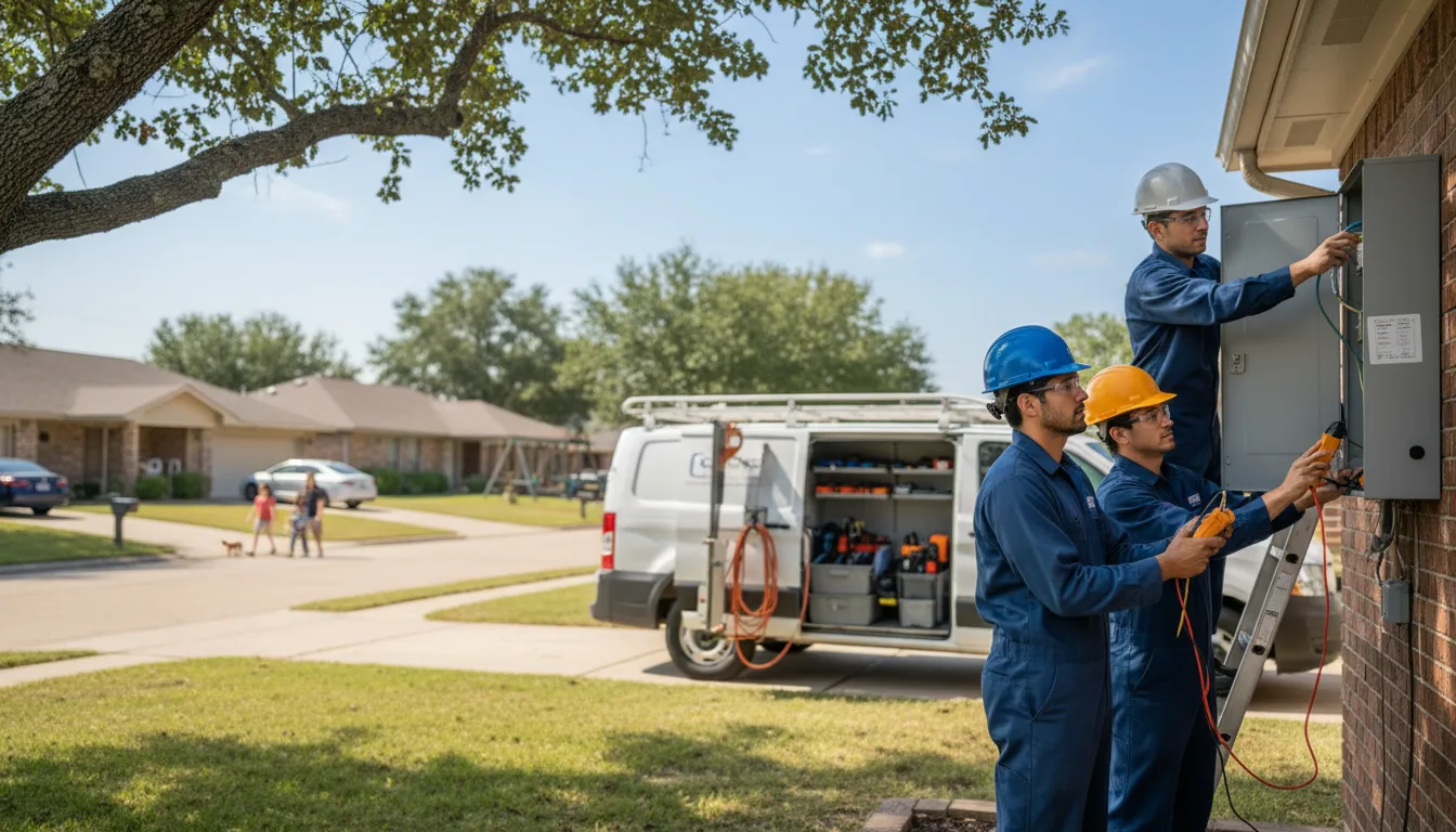 Certified electrician providing emergency electrical services in Glen Flora, TX